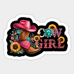 Coastal Cowgirl Sticker